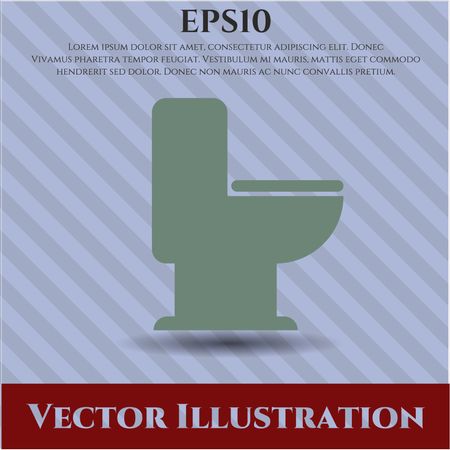 WC Toilet vector icon