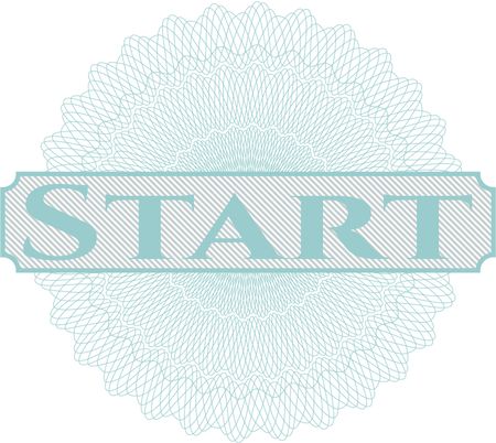 Start rosette or money style emblem