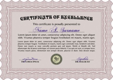 certificate template eps10 jpg of achievement diploma vector illustration design completion