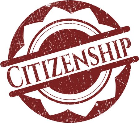 Citizenship grunge seal