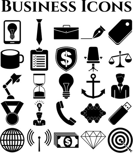 25 businessicon set. Set of web Icons.