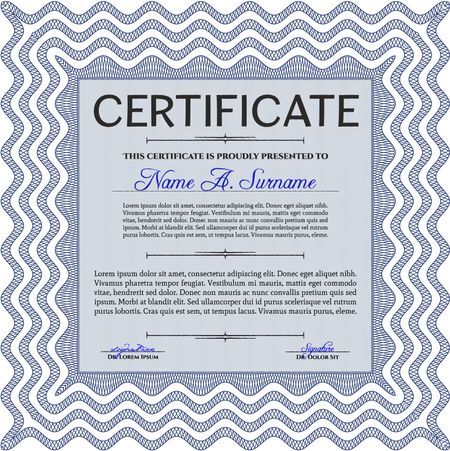 certificate template eps10 jpg of achievement diploma vector illustration design completion