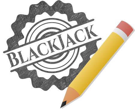 BlackJack pencil emblem