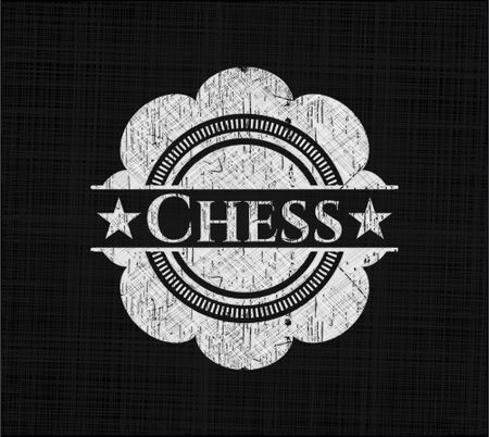 Chess chalk emblem
