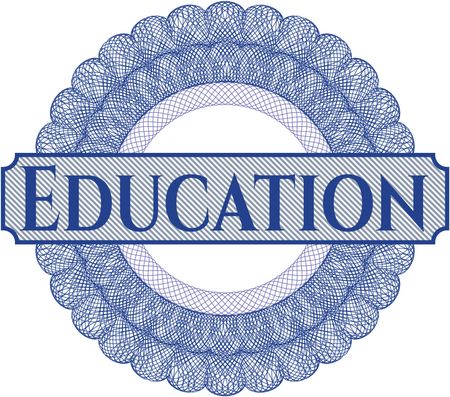 Education rosette (money style emplem)