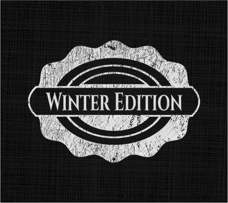 Winter Edition written with chalkboard texture