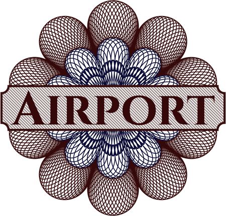 Airport rosette (money style emplem)