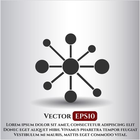 Business Network icon vector illustration
