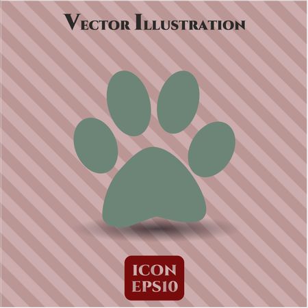 Paw icon vector illustration