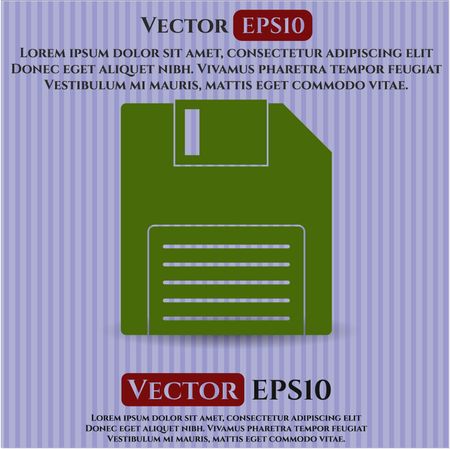 Diskette vector icon