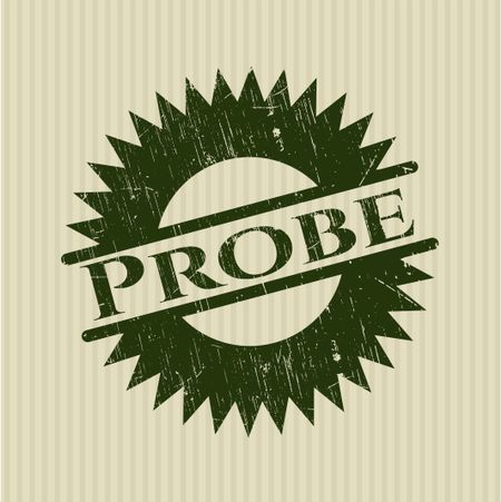 Probe rubber seal with grunge texture