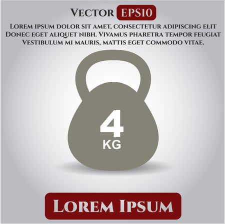 4Kg Kettlebell symbol