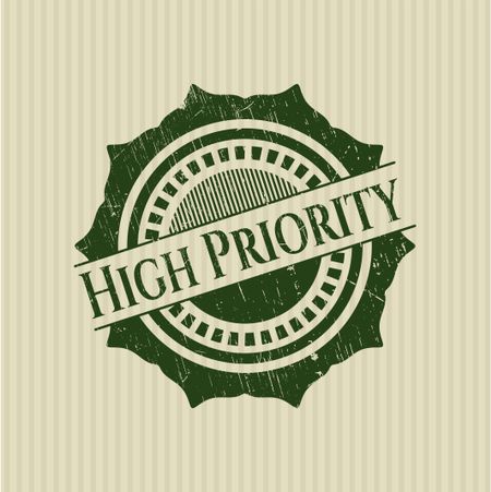 High Priority grunge seal