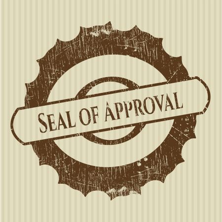 Seal of Approval rubber grunge texture seal