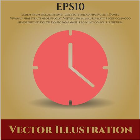 Clock (Time) vector icon