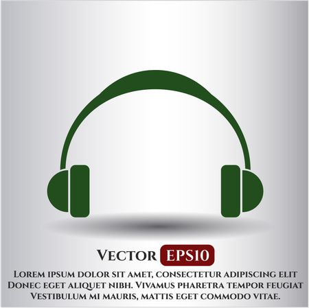 Headphones vector icon