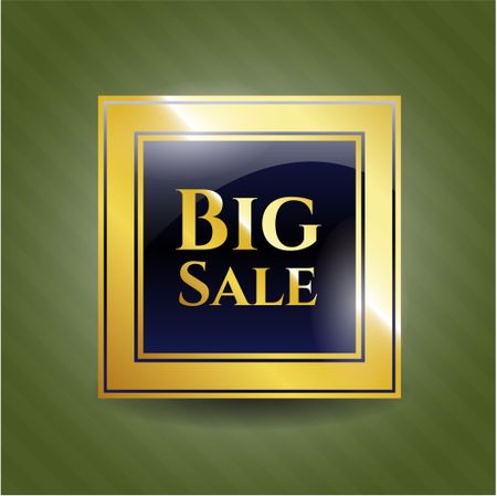 Big Sale gold emblem or badge