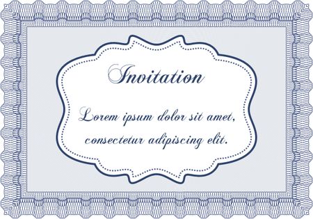 Formal invitation. Cordial design. Customizable, Easy to edit and change colors. With background. 