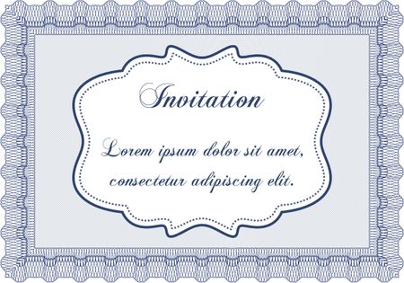 Formal invitation. Cordial design. Customizable, Easy to edit and change colors. With background.