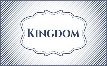 Kingdom  card or banner
