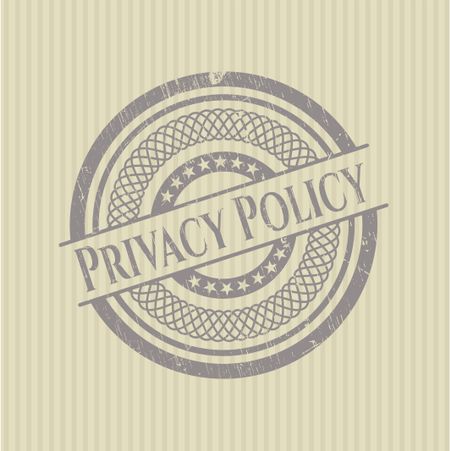 Privacy Policy grunge seal