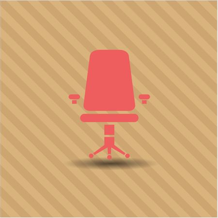 Office Chair vector icon or symbol