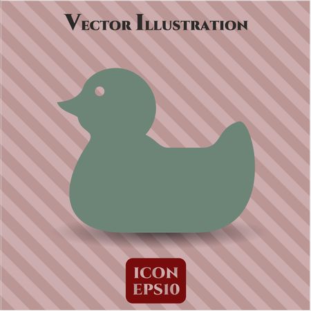 Rubber Duck vector icon or symbol