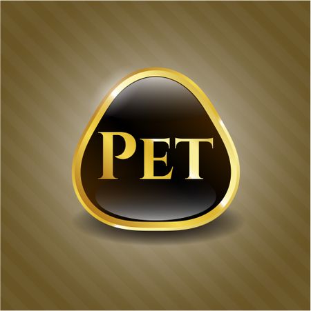 Pet gold emblem