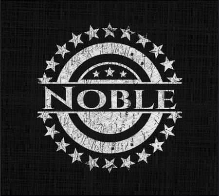 Noble on blackboard