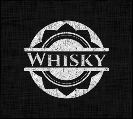 Whisky chalkboard emblem