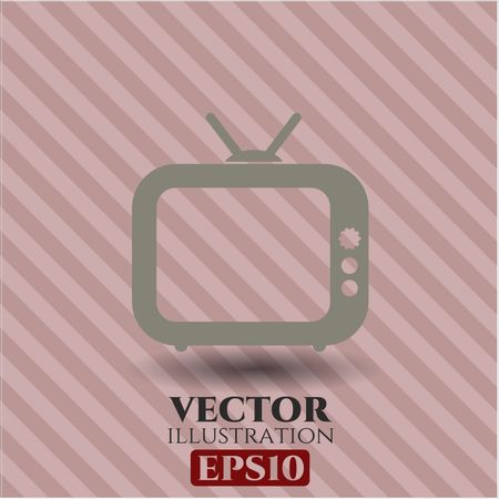 Old TV (Television) icon or symbol