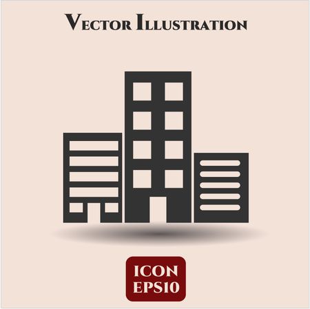 Buildings vector symbol