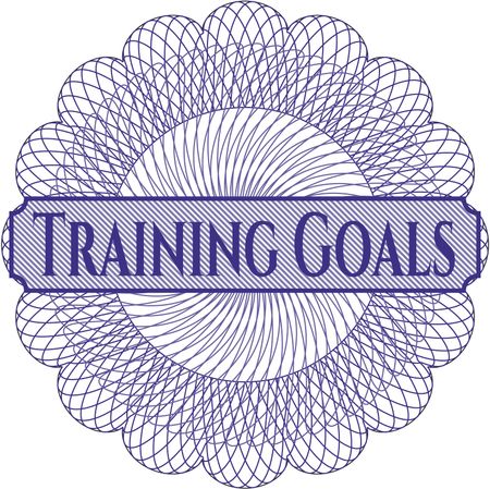 Training Goals rosette or money style emblem