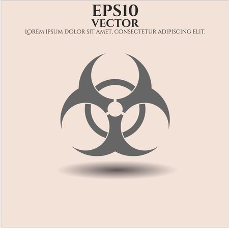 Biohazard vector symbol