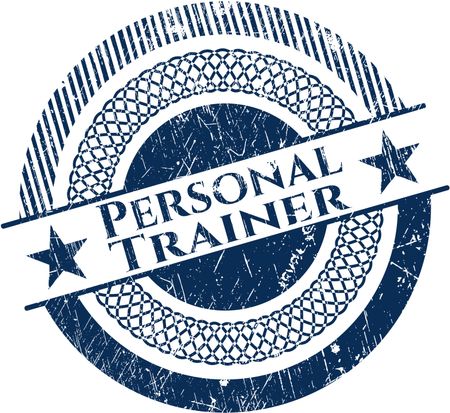 Personal Trainer rubber grunge seal