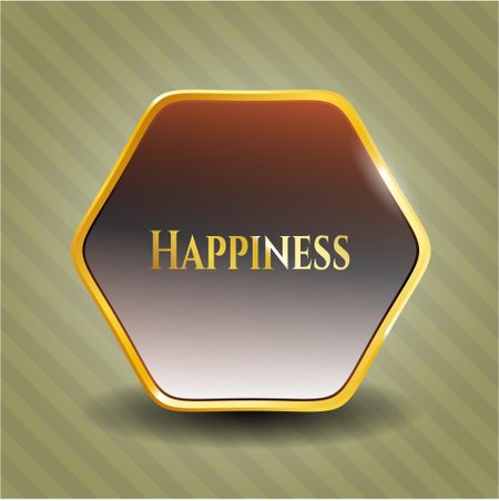 Happiness gold emblem