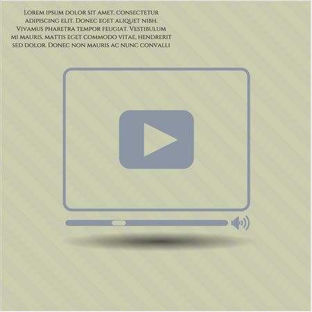 Video Player icon vector illustration