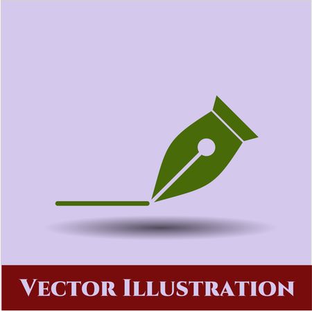 Writer icon vector illustration