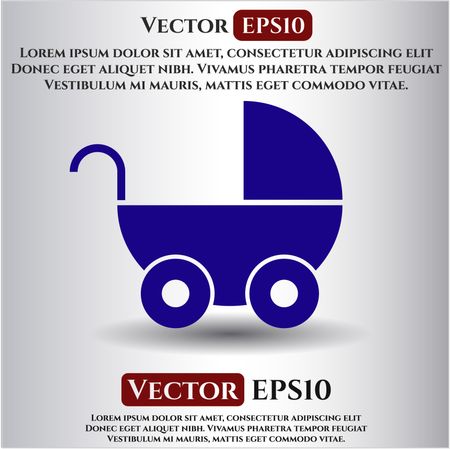 Baby Cart vector symbol
