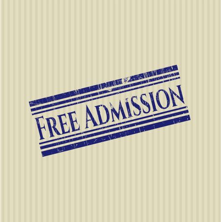 Free Admission grunge seal