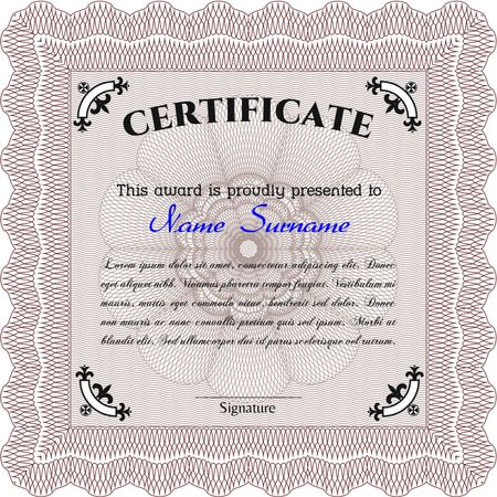 certificate template eps10 jpg of achievement diploma vector illustration design completion