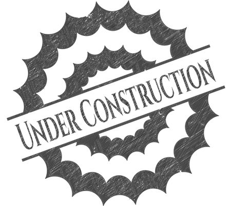 Under Construction draw with pencil effect