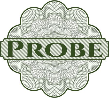 Probe rosette or money style emblem