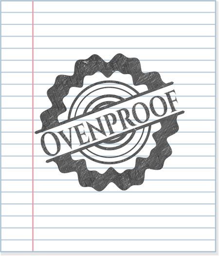 Ovenproof pencil strokes emblem