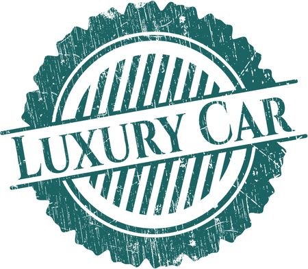 Luxury Car rubber grunge stamp