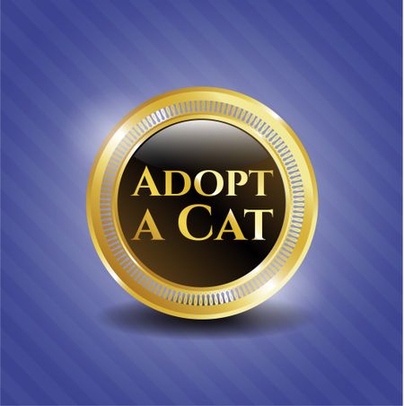 Adopt a Cat gold emblem
