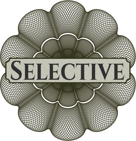 Selective written inside rosette