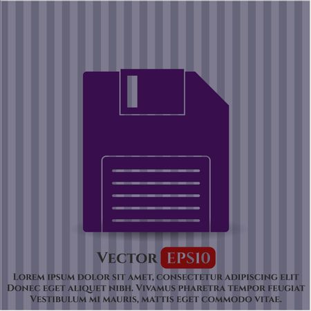 Diskette vector icon