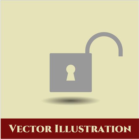 Open Lock vector icon