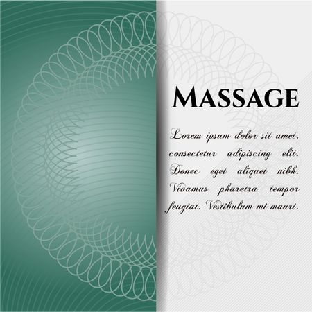 Massage poster or banner